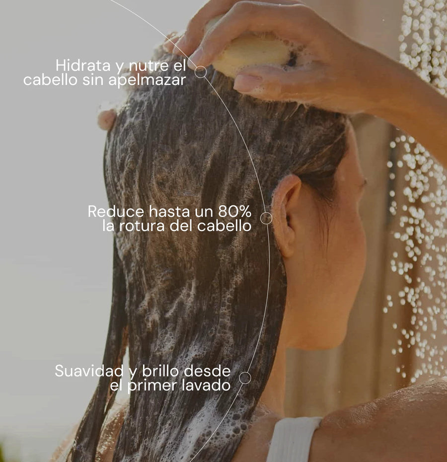 Apple & avocado nourishing shampoo - cabello seco