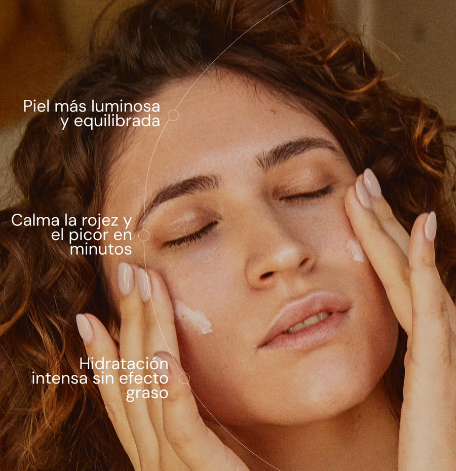 Crema facial hidratante y calmante